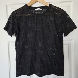 Aritzia Wilfred Free Open Mesh T-Shirt